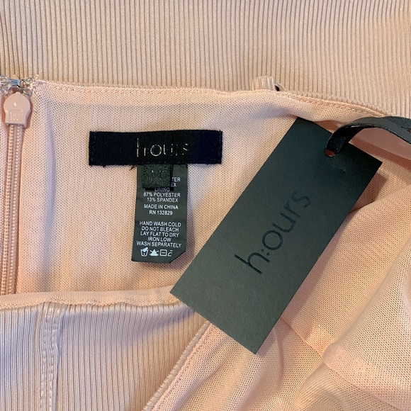 REVOLVE h:ours Moe Nude Cutout Mini Dress - Picture 4 of 5